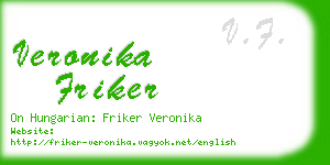 veronika friker business card